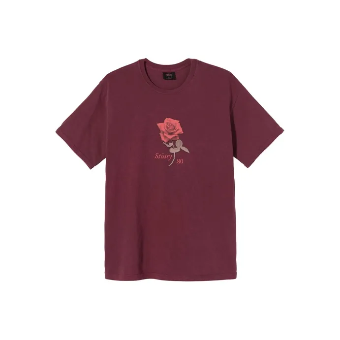 Stussy 80 Rose Pigment Dyed Tee-4