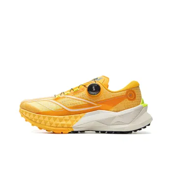 LiNing Anti Slip Wear Resistant Low Top Trail Running Shoes Men's Yellow