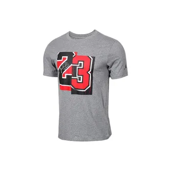 JORDAN Air JORDAN AJ T Shirts Men Gray