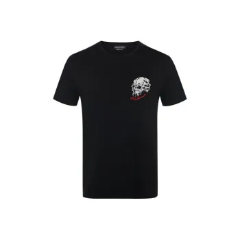 Alexander McQueen T Shirts Men Black