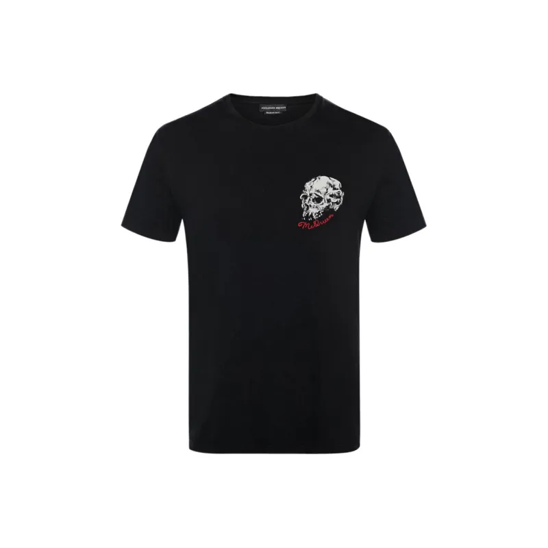 Alexander McQueen T Shirts Men Black-0