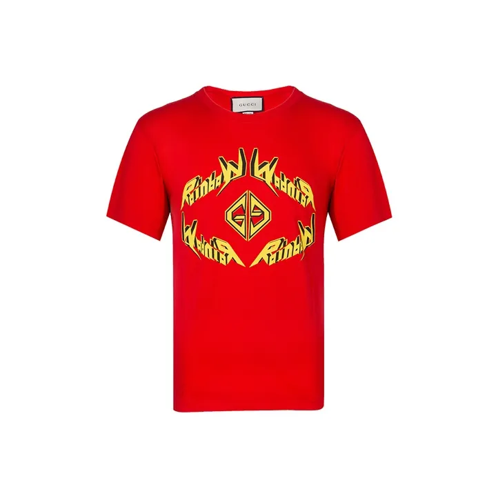 GUCCI T Shirts Men Red-0