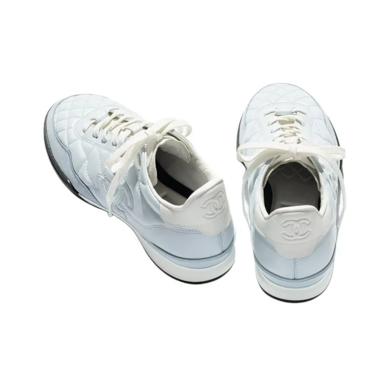 CHANEL 25S Low Top Casual Shoes Women's Blue-3