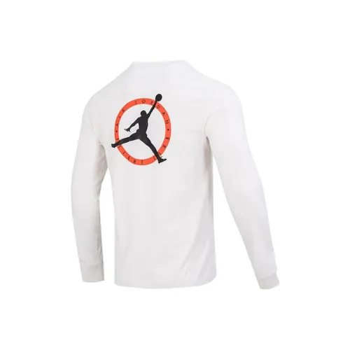 JORDAN As M J Flt Mvp Ls Crew T Shirts Men White