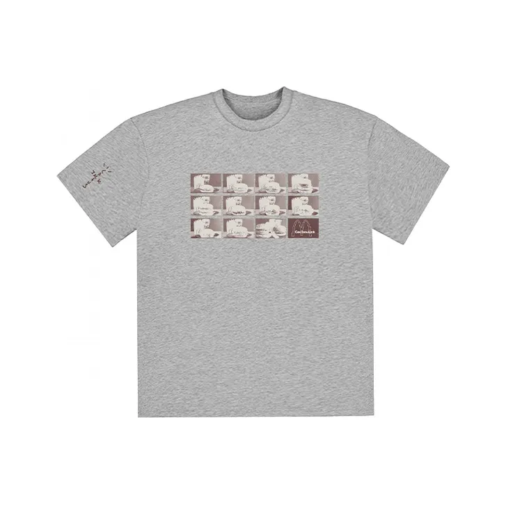 Travis Scott X McDonald's Menu Mono Logo T Shirt-0