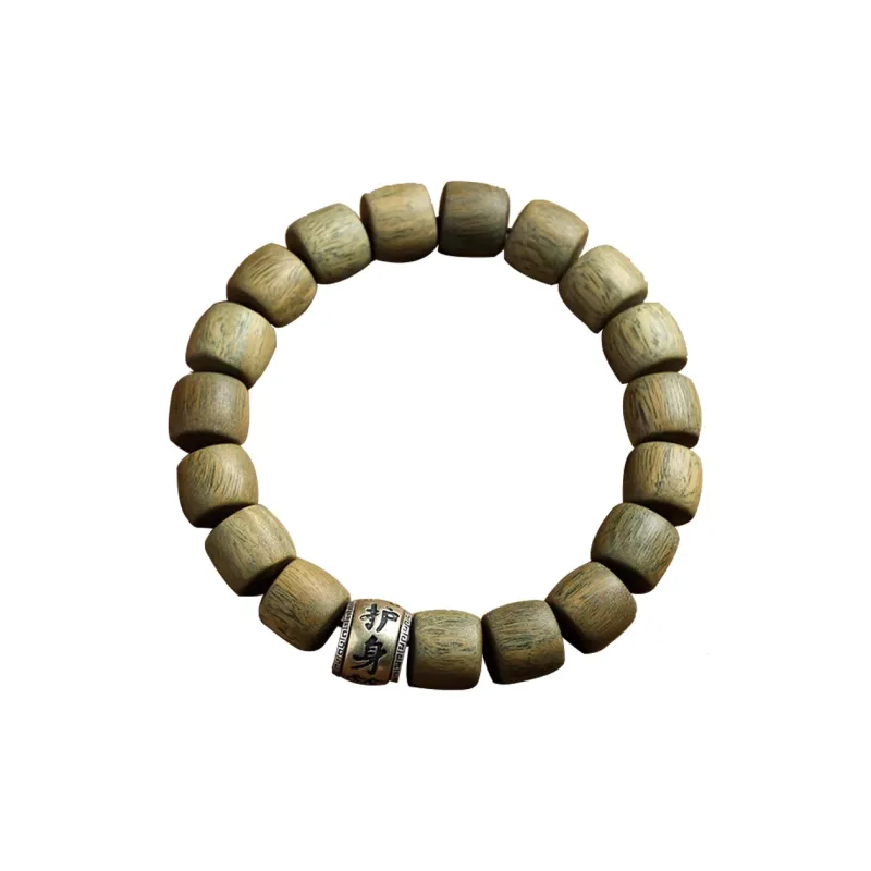 Moonstone Edge Green Sandalwood Bracelets Unisex-4