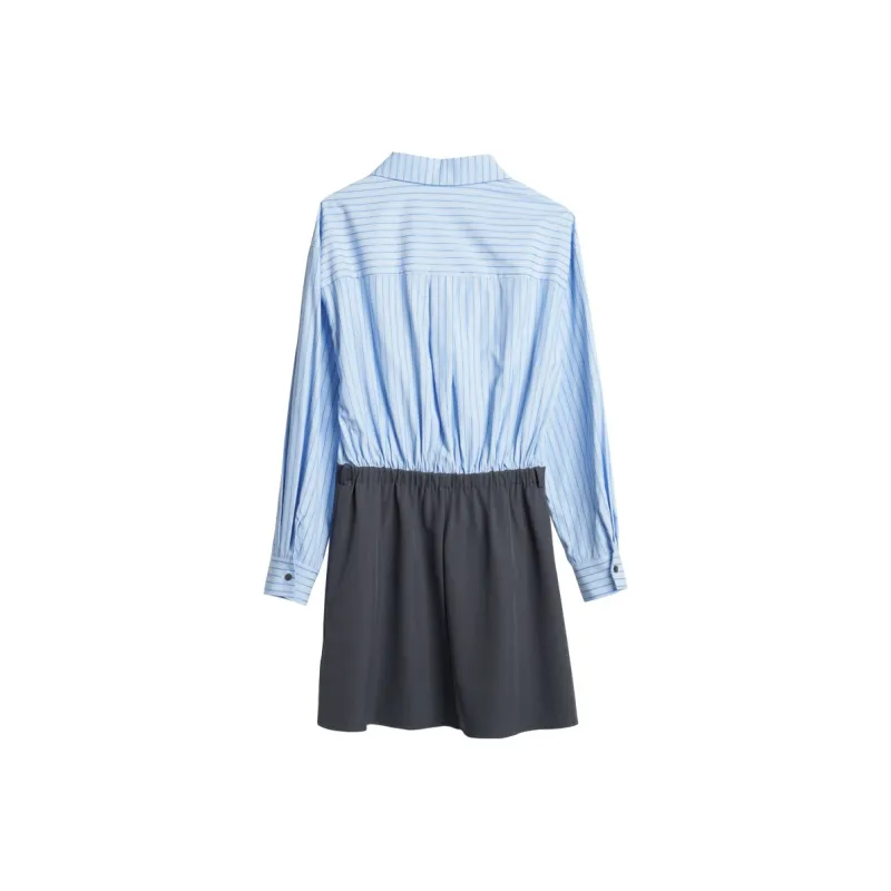 Olrain Long Sleeved Dresses Women's Blue-6