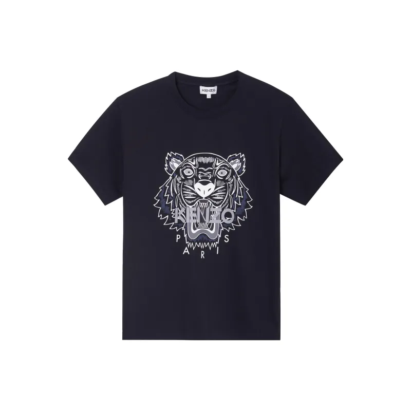 KENZO Men's Classic Tiger Short Sleeve T shirt Black-0