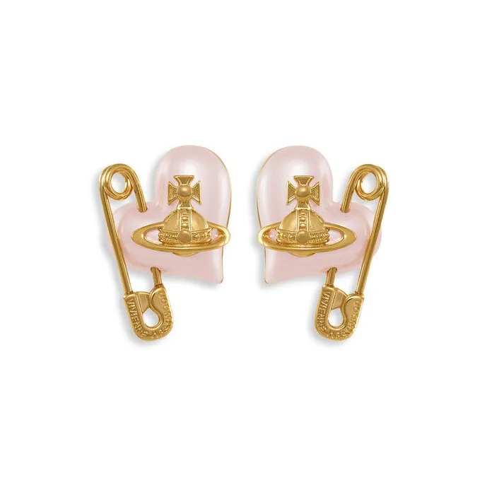 Vivienne Westwood Brass Stud Earrings Women's Rose Gold-0