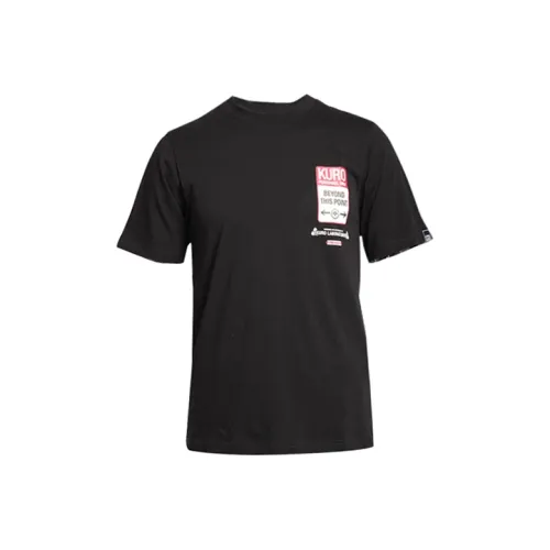 EVISU Straight Long Sleeved T Shirt Men's Black