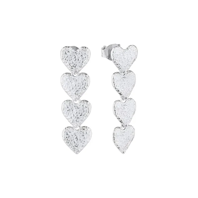 Radiant Stainless Steel Earrings Women's Silver-0