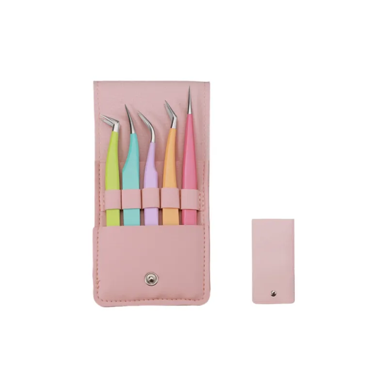 FOYULE Lash Extension Eyelash Makeup Tool Color Five piece Set-0