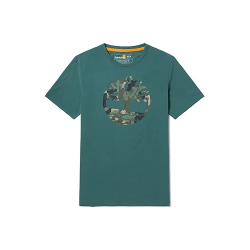 Timberland T Shirt Men's Blue Green