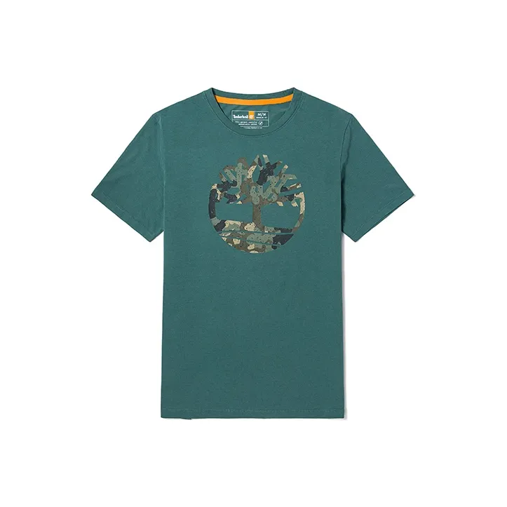 Timberland T Shirt Men's Blue Green-0