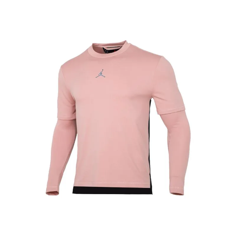 Jordan T Shirts Men Pink Gray-0