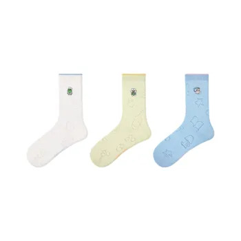 Vine Color Mid Calf Socks Unisex 3 Pack Life Soda
