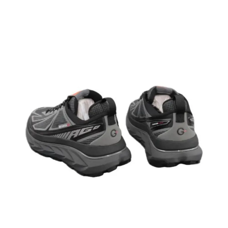 Anta Cushioned Slip Resistant Low Top Outdoor Shoes Unisex Black Castle Gray-3