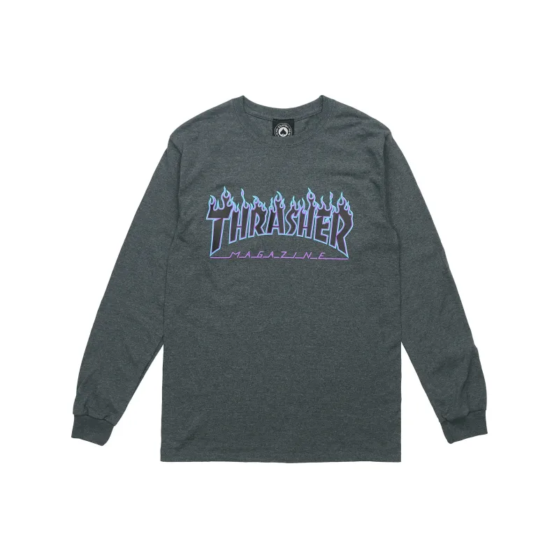 Thrasher T Shirts Unisex Gray-0
