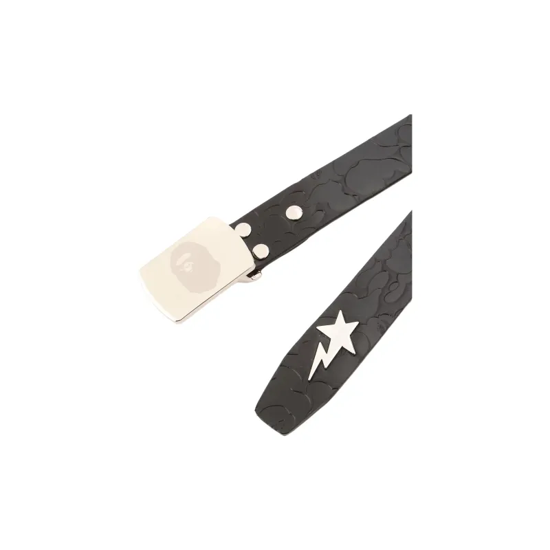 Bape Neon Camo Narrow Leather Belt-2
