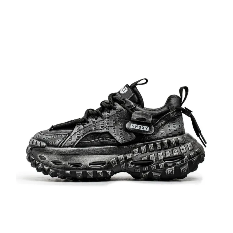 HACKBUTEER Low Top Chunky Sneakers Men's Box Included-1