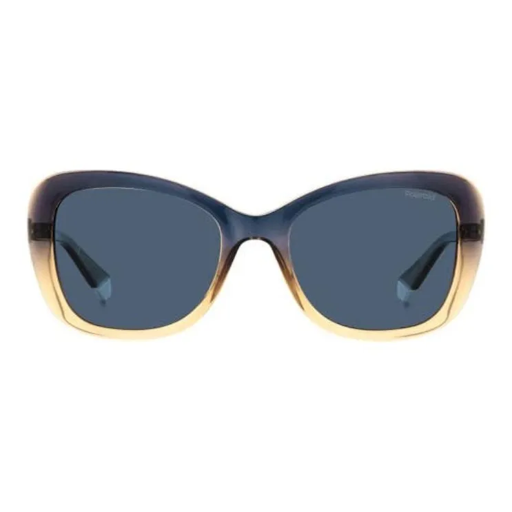 Polaroid Plastic Irregular Shape Sunglasses Women's Black-3
