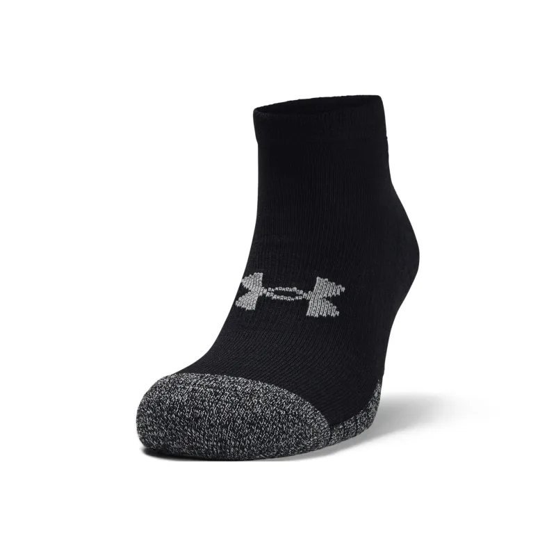 Under Armour HeatGear LOW CUT Ankle Socks Unisex 3 Pack Black 001-2