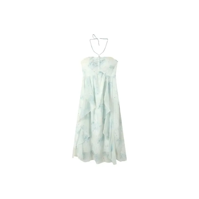 The Temptation Of The Muse Slip Dresses Women's Green Line Elf-0
