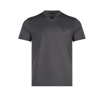 PRADA T-Shirts Men Smoke Gray