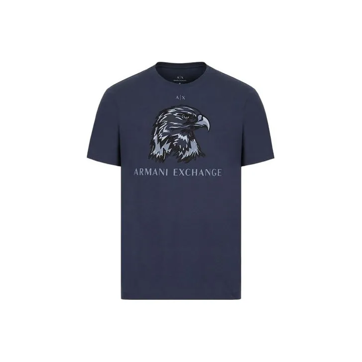 ARMANI EXCHANGE T-Shirts Men Navy Blue-0
