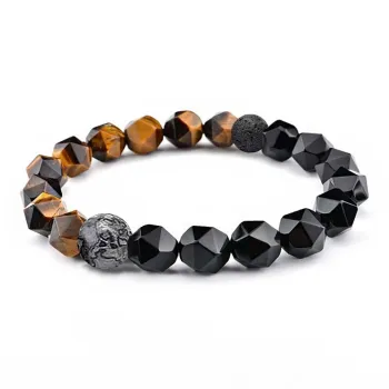 Blooming Petals Tiger's Eye Stone Bracelets Unisex