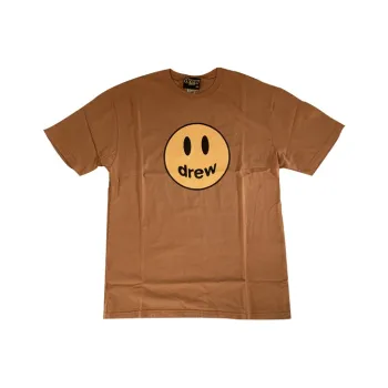 Drew House Smiley Collection T Shirts Unisex Caramel Orange