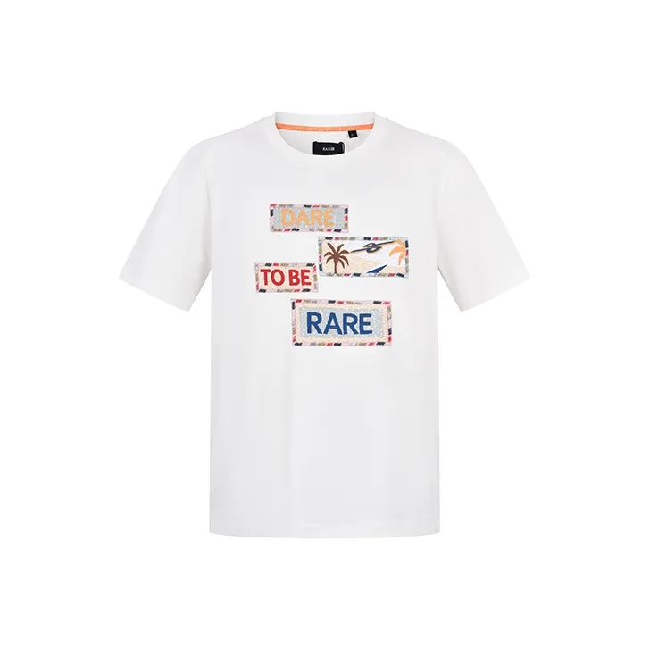 RARE Short Sleeved T Shirts Men's White-0