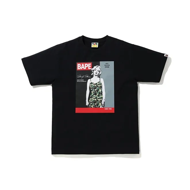 Bape A BATHING APE X Marilyn Monroe Magazine Tee-2