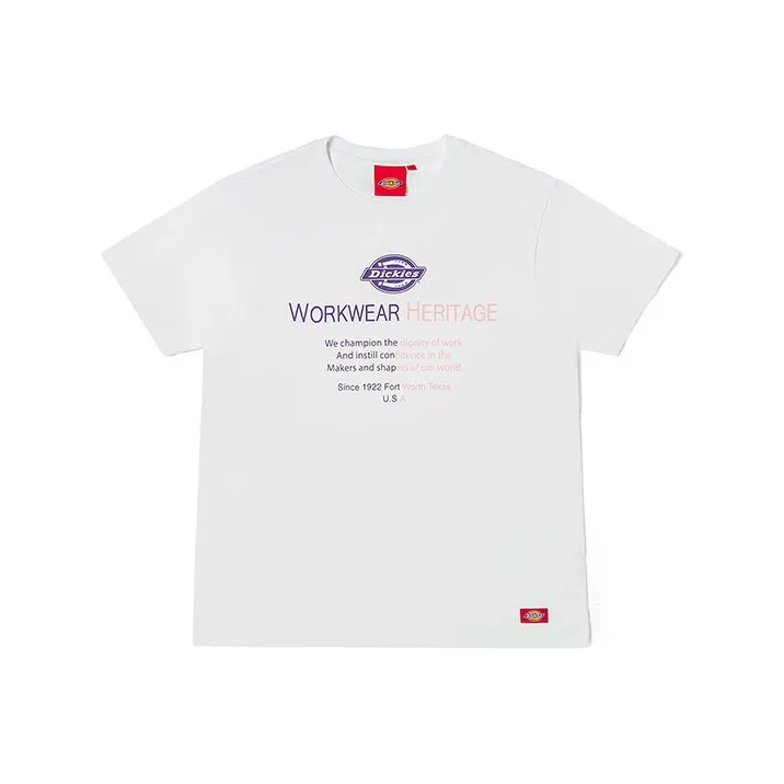 Dickies Straight T Shirt Unisex White-0