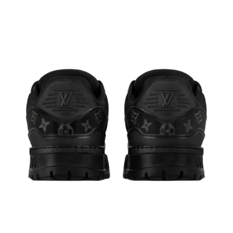 LOUIS VUITTON Trainer Maxi Low Top Skateboard Shoes Men's Black-4