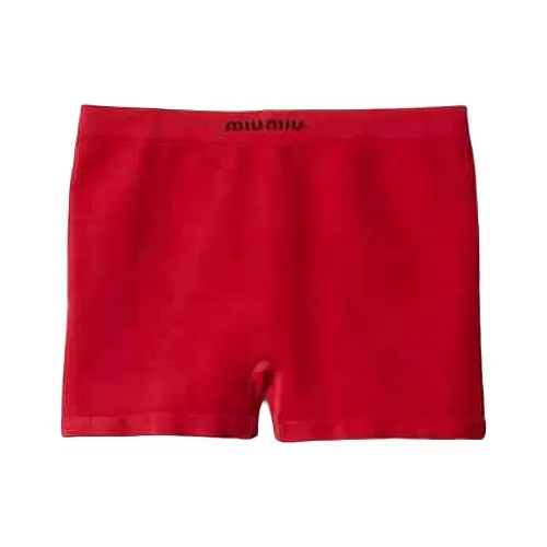 MIU MIU SS25 Boxer Shorts Women's 1 Pack Red