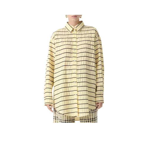 CHANEL 25S Spring Summer Collection Shirt Women's Light Yellow