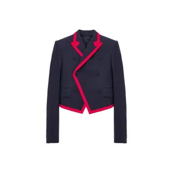 Alexander McQueen Business Suit Coat Men's Marine Blue