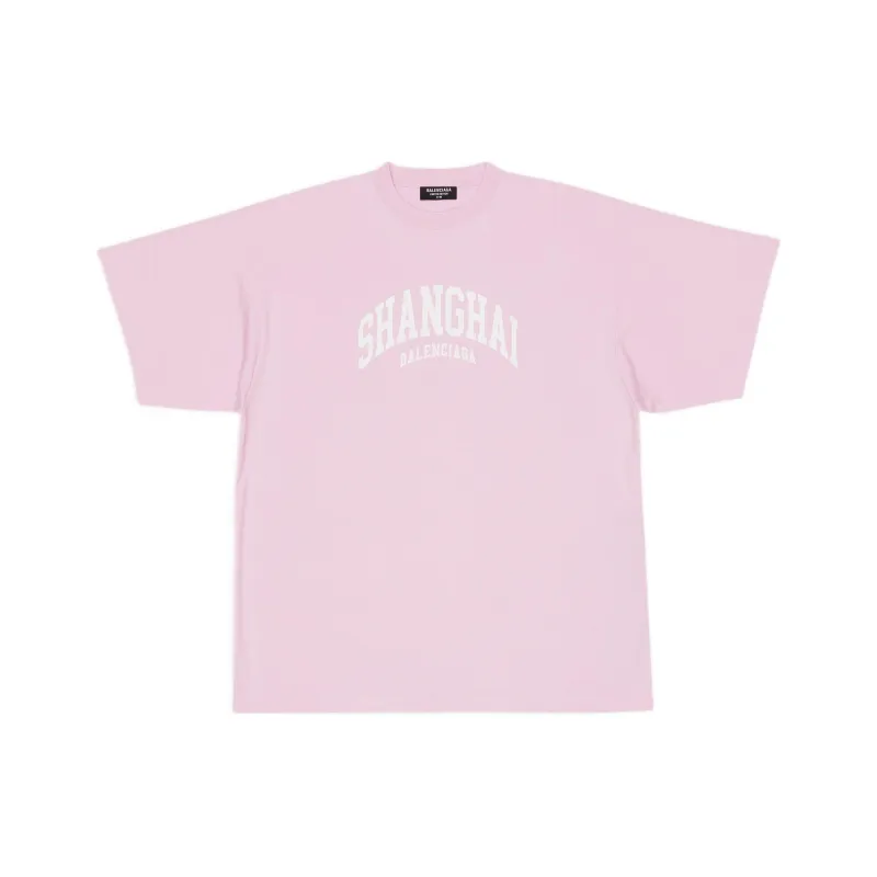 Balenciaga T Shirts Unisex Pink-0