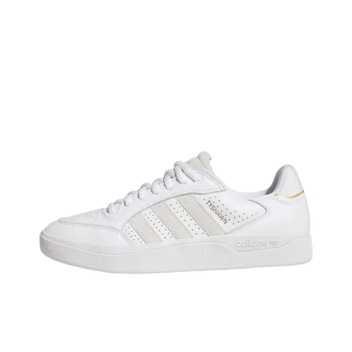 Adidas Originals Tyshawn Anti Slip Wear Resistant Low Top Skateboard Shoes Unisex White