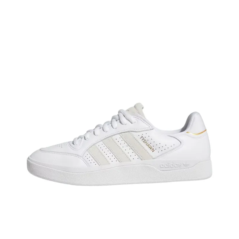 Adidas Originals Tyshawn Anti Slip Wear Resistant Low Top Skateboard Shoes Unisex White-0
