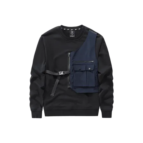 VIP Fitted Mock Two-Piece Long-Sleeved T-Shirt Men's Black