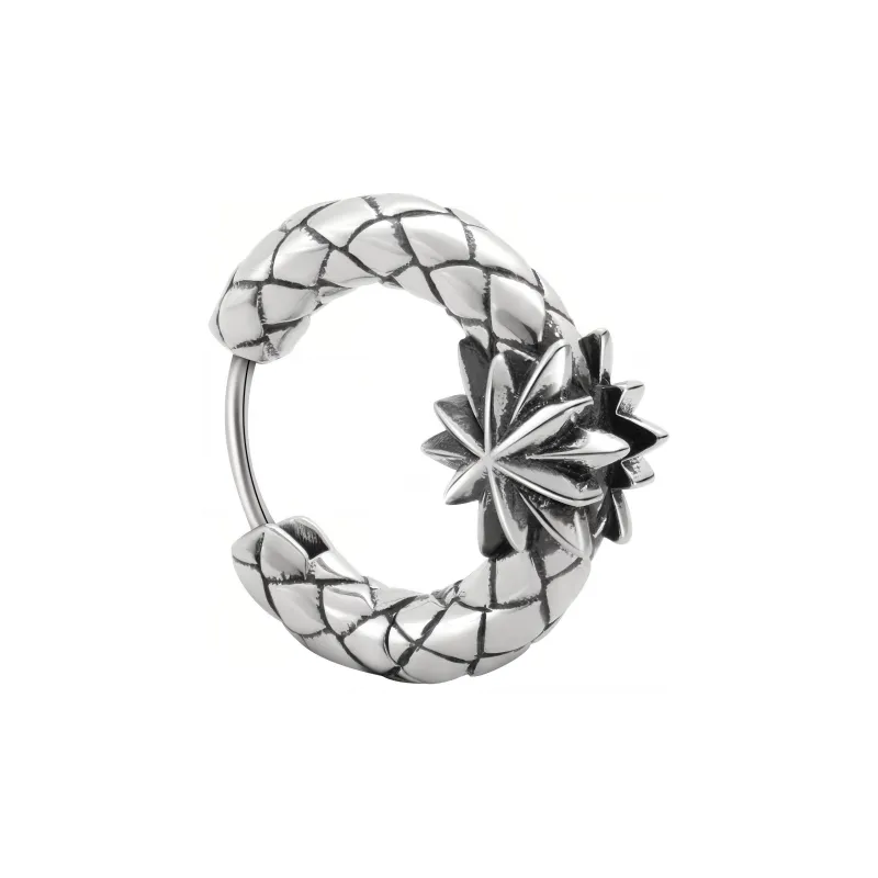 ROCK&RIDE 925 Sterling Silver Earrings Unisex-1