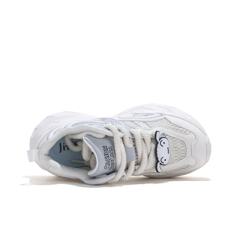 SHINCHAN x Jifffly Abrasion Resistant Breathable Height Increasing Low Top Chunky Sneakers Women's-5