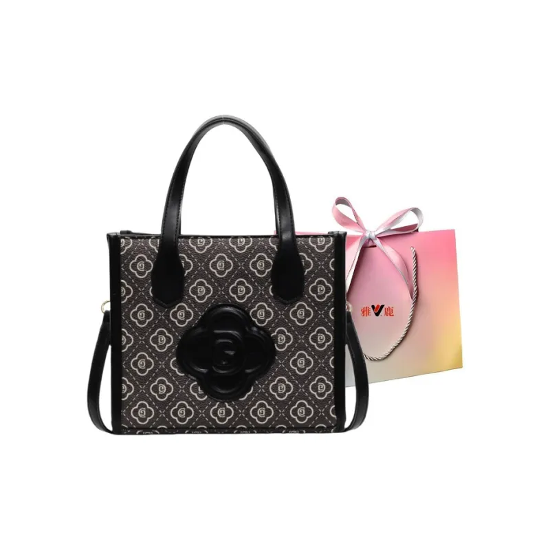 Yalu PU Shoulder Bag, Crossbody Bag, Handbag Regular Women's Black/Pink/Burgundy-0