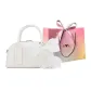 White without Charm-Shopping Bag