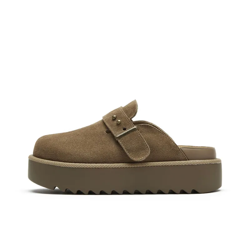 Hotwind Pinecone Grey Series Abrasion Resistant Closed Toe Slippers Women's-8
