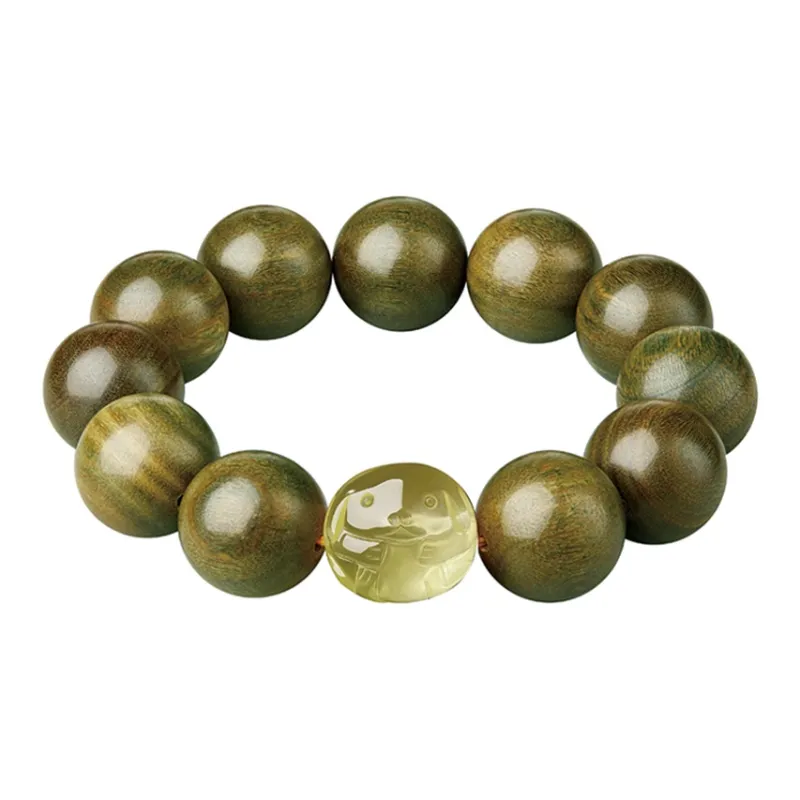 Moonstone Edge Green Sandalwood Bracelets Men's-15