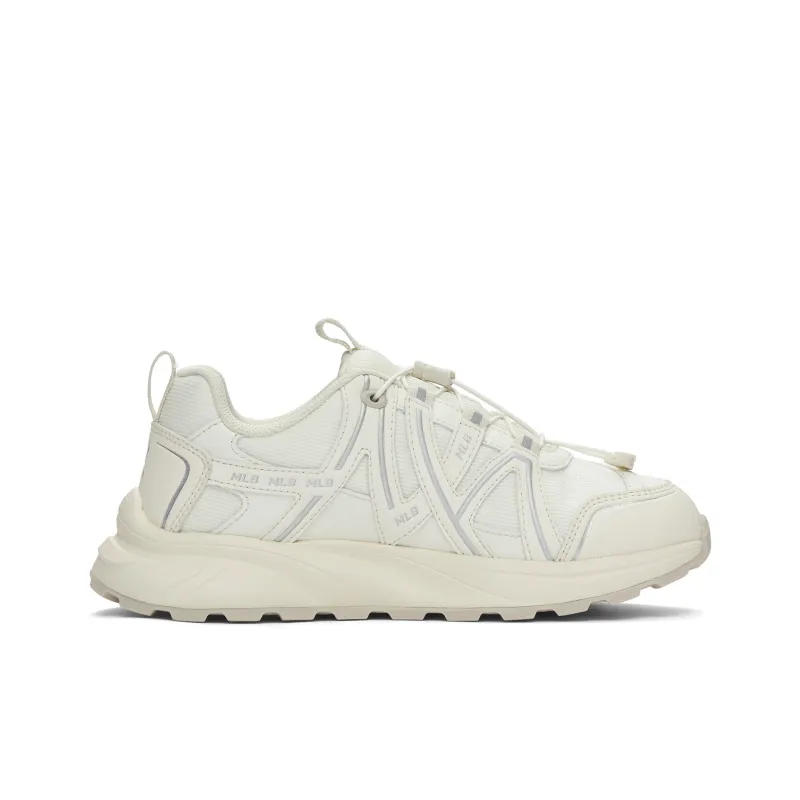 MLB New York Yankees Cushioned Wear Resistant Breathable Low Top Chunky Sneakers Unisex White-1