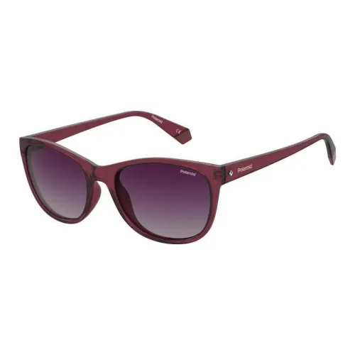 Polaroid Plastic Square Sunglasses Women's Purple